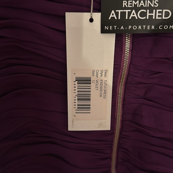 Rebecca Taylor eggplant ruffle dress - Picture 6 of 7